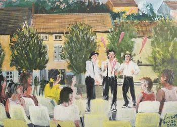 Italienische Darsteller, Laignes, Frankreich, 2006
